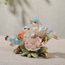 Fangya brand weaver bird ceramic home accessories TV cabinet porch wine cabinet desktop ornaments home decorations