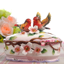 Jane European ceramic jewelry box Jewelry box Jewelry box Jewelry Wedding gift TV cabinet Entrance decoration Valentines Day