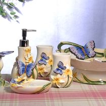 Fang Ya Jian Ou butterfly dance ceramic bathroom fruit plate home gifts new wedding accessories girlfriends wedding gifts