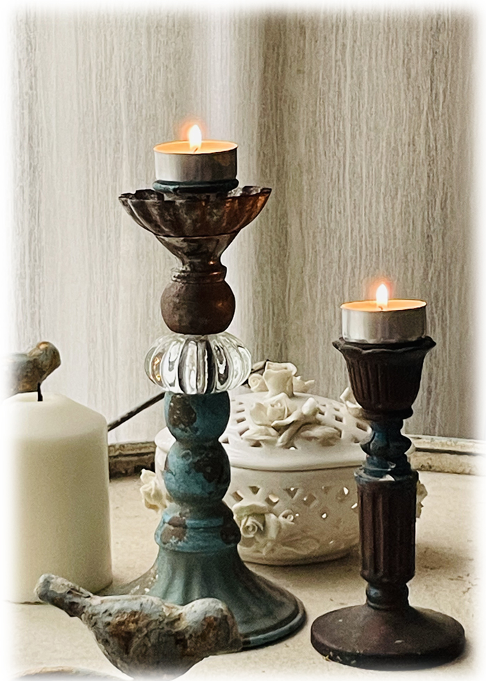 Lonely-style retro to make old candlestick swing pieces two optional nostalgic style-Taobao