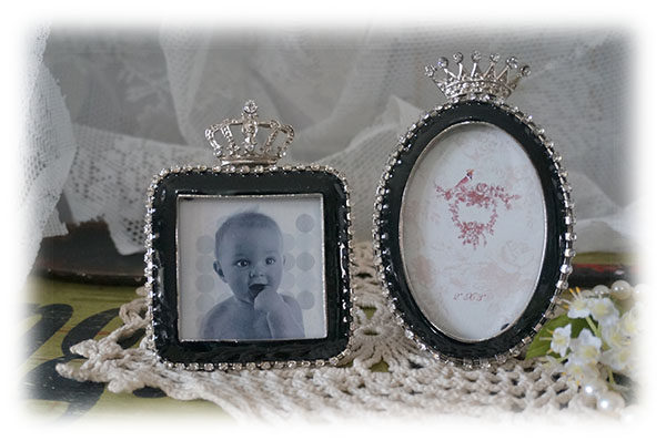 Original black alloy enamel drilling crown frame American Country two options