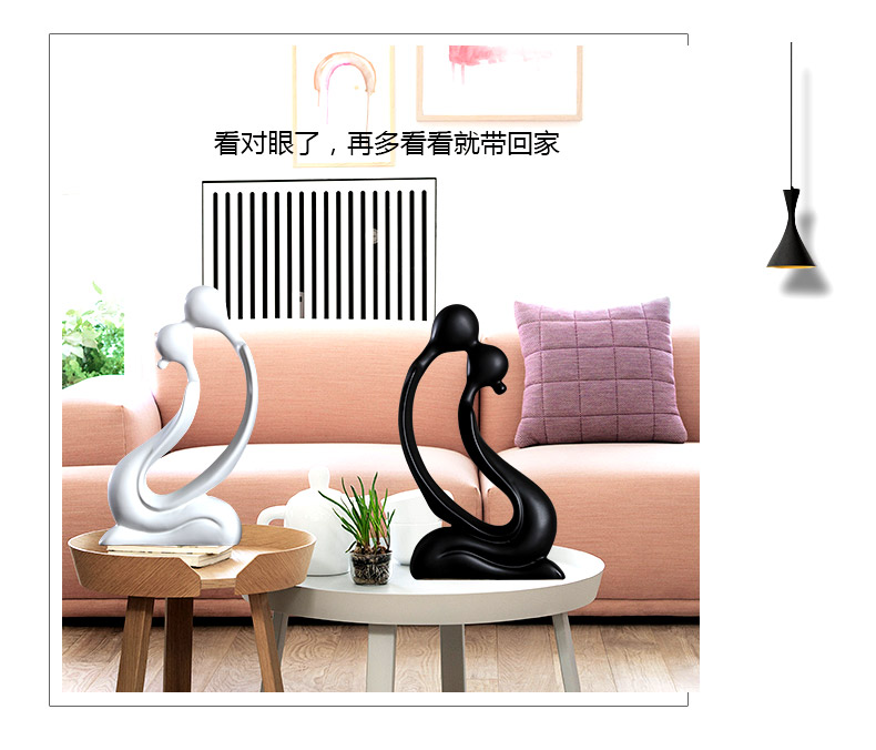 Nordic home sitting room ark decoration in modern TV adornment couples creative ceramic tea table desktop small place