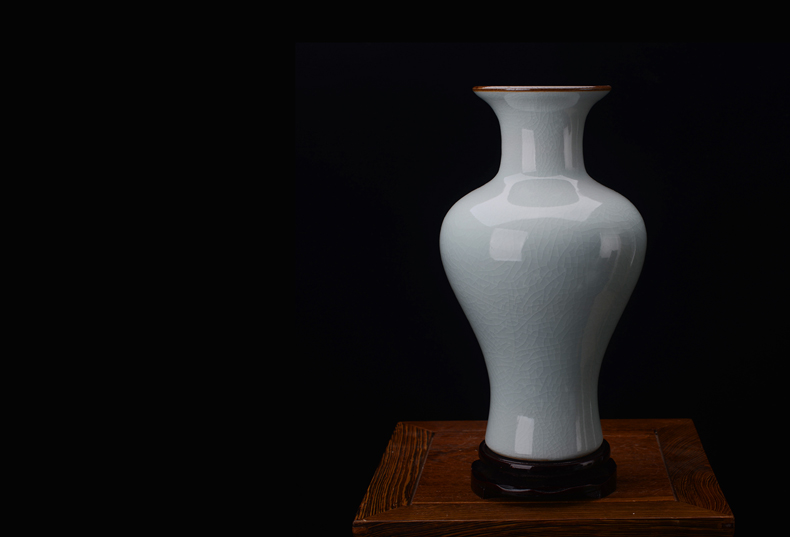 Archaize of jingdezhen ceramics up crack open the slice glaze vase classical modern household decorates sitting room furnishing articles