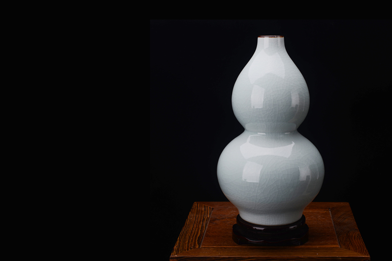 Archaize of jingdezhen ceramics up crack open the slice glaze vase classical modern household decorates sitting room furnishing articles