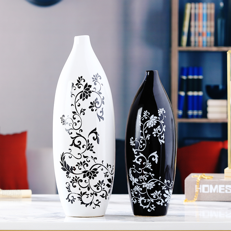 Creative ceramic home wine ark, adornment furnishing articles of modern living room TV cabinet vase floral room craft gift