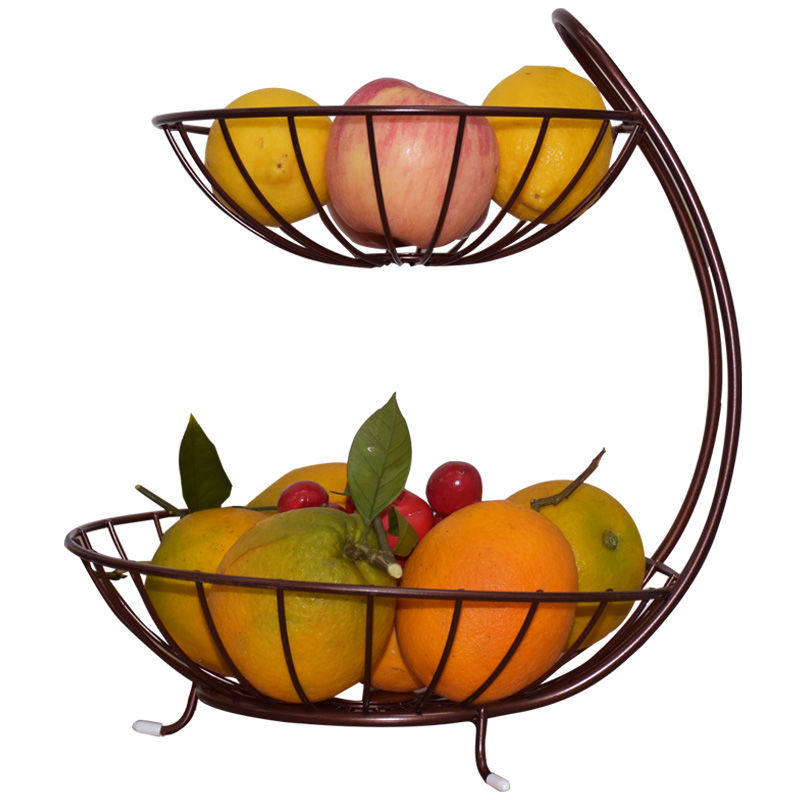 Three-layer fruit plate Living room Nordic multi-layer dried fruit plate Modern simple creative fruit basket Snack snack basin