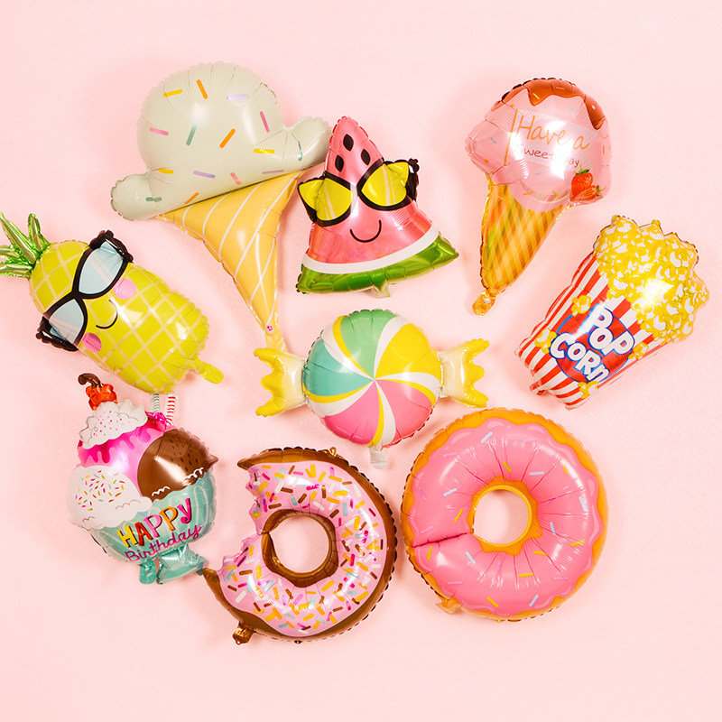 Children's birthday decoration balloons Baby year-old party decoration supplies a variety of cartoon cute balloons birthday party