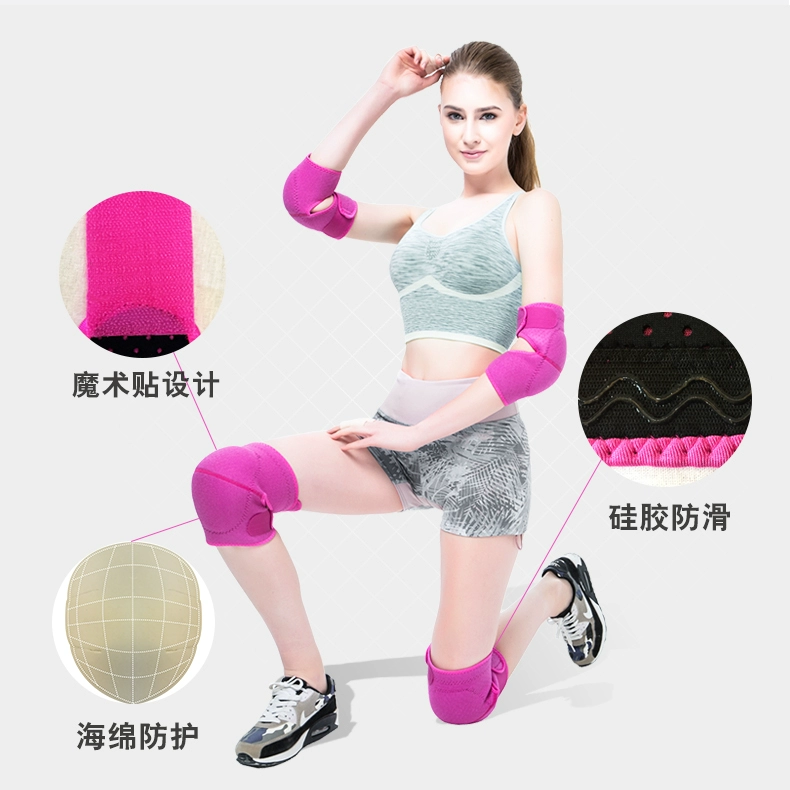 Khiêu vũ miếng đệm đầu gối nữ khiêu vũ đặc biệt tập luyện yoga thể thao nam trẻ em đầu gối quỳ gối chống vỡ đồ bảo vệ ấm