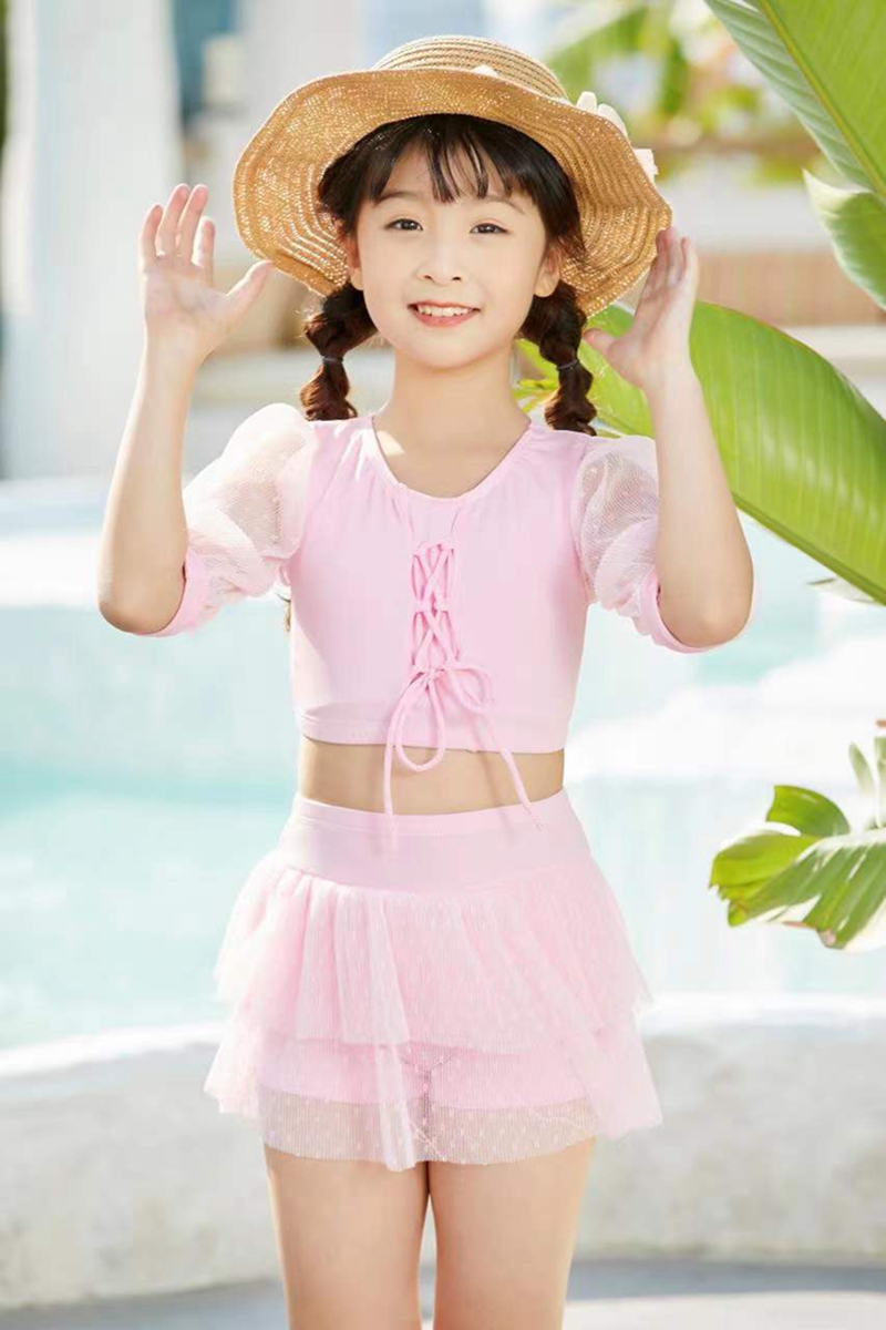 Girls swimsuit 3383 girls swimsuit princess skirt type two-piece cute 2022 hot spring size stylish swimsuit