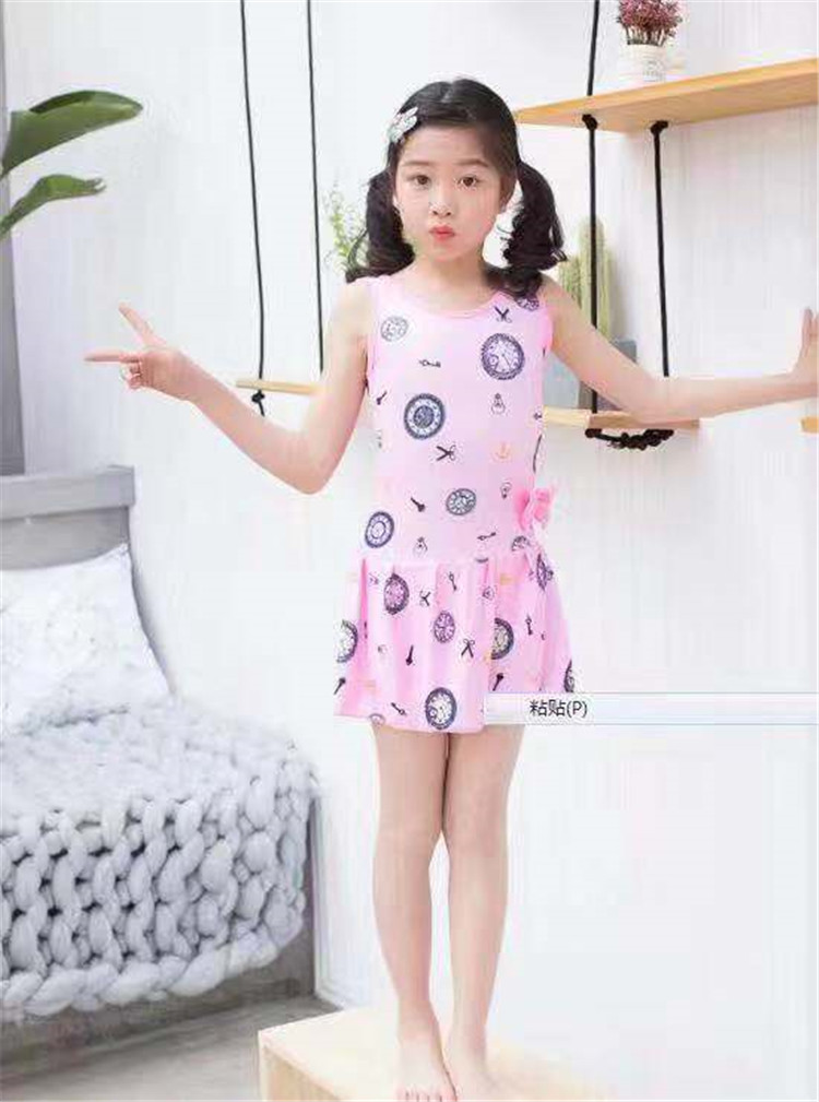 Children's swimsuit 1513 girl's even body cute princess skirt-style baby girl swimsuit for girls in swimsuit