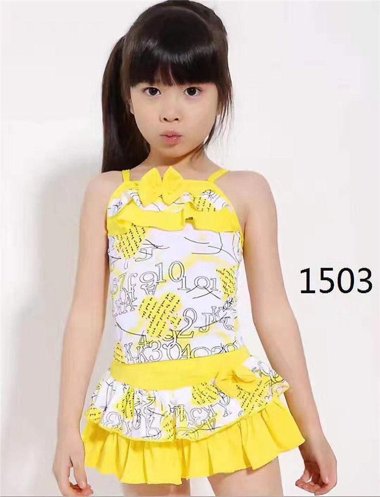 Children's swimsuit 1503 girl split cute princess skirt baby small middle-aged swimsuit fashion girl swimsuit