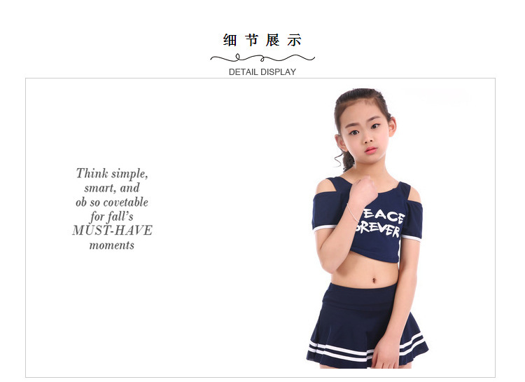 Thể thao đồ bơi 1035 trẻ em từ cổ áo off-the-vai chia áo tắm trong cậu bé lớn đa màu sinh viên đồ bơi bikini cho bé 1 tuổi