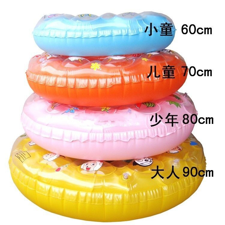Inflatable 60 70 80 90 CM đôi pha lê nam giới và phụ nữ trẻ em người lớn bơi dày vòng áo tắm phao bơi tay cho bé