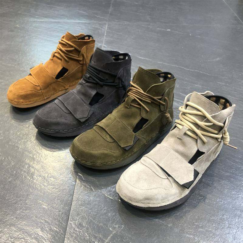 2022 new men's shoes net red humbling sound wave shoes 100 hitch-style clown shoes fast hand red people with genuine leather ugly cute shoes