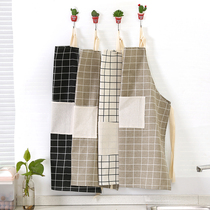Home kitchen cooking Korean fashion oil-proof work apron Mens Women adult cute coat waist