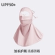 Защита от полного лица - порошок вишневого цвета (UPF50+ Защита от солнца в UPF50+