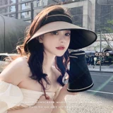 2025 новая летняя велосипедная шляпа с большими полями, анти-УФ-пустой топ, солнцезащитная шляпа, женская шляпа от солнца, соломенная шляпа