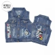 Áo khoác denim trẻ em mùa xuân và mùa thu thủy triều cotton thường áo vest đầu mùa thu áo khoác trẻ em mùa xuân nam và nữ quần áo - Áo ghi lê