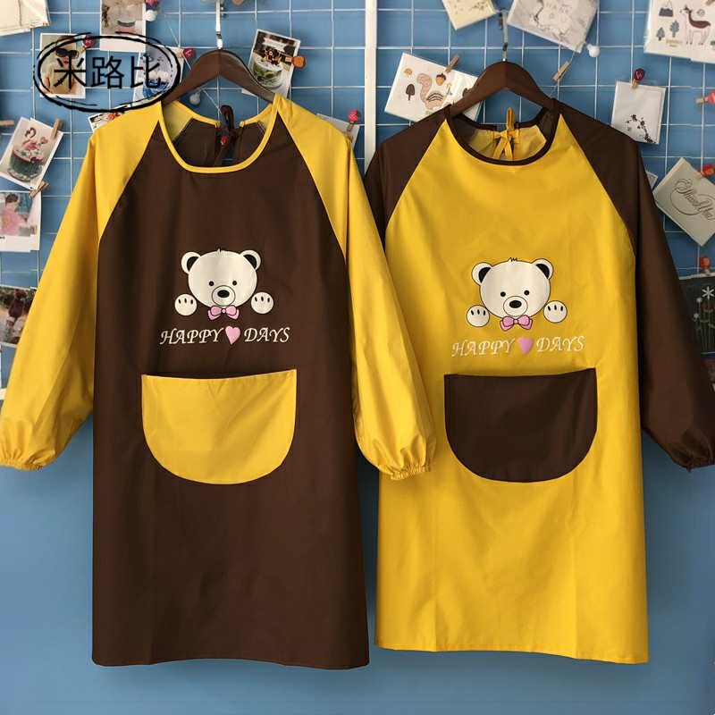 Calligraphy apron waterproof elementary school student art student painting bib boy girl oil painting children's blouse baby baby