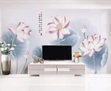 Новая китайская петля Living Room Телевизионная фоновая обои с обои большие россорные фильмы и телевизионные стены бесшовная украшение стены 3d ткань 3d