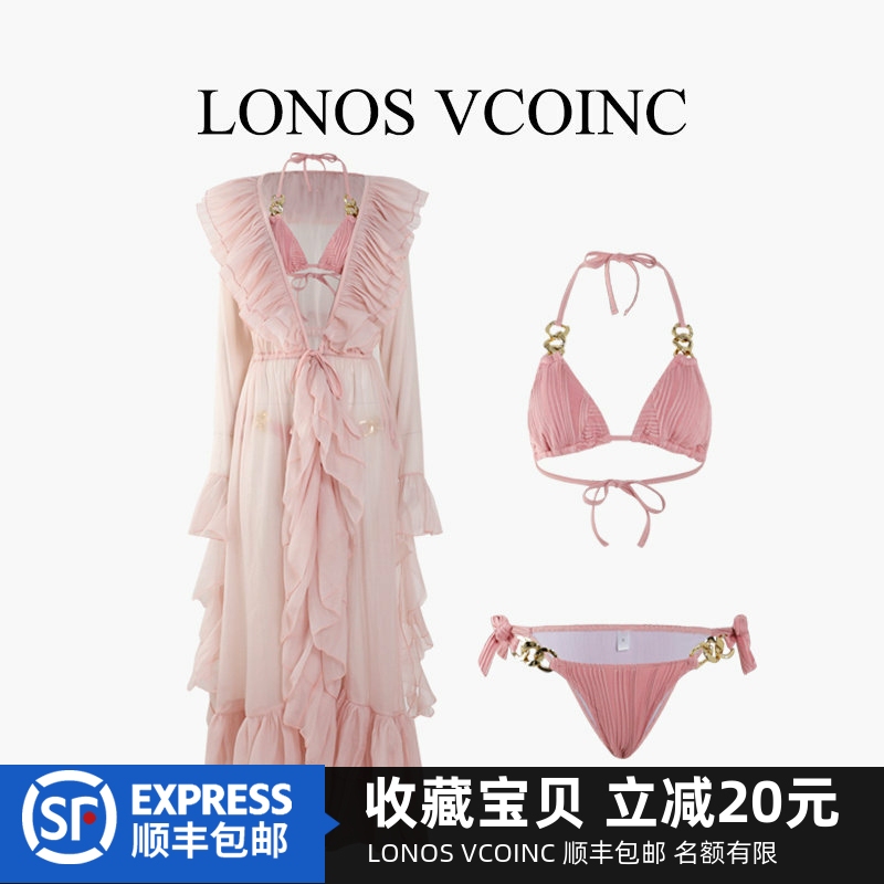 Lonos Vcoinc New Style Women's Swimwear Two-Piece High-End 2026 Three-Piece Set Sexy Bikini Cover-Up Lonos Vcoinc New Style Women's Swimwear Two-Piece High-End 2026 Three-Piece Set Sexy Bikini Cover-Up