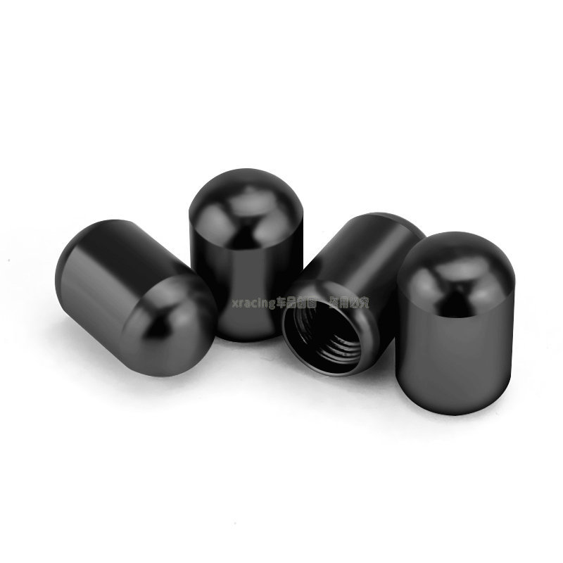 Car Vacuum Tire Valve Cap, Solid Color, No Logo, Valve Core Cover, Personalized Modification, Dustproof Valve Cap, Universal Type