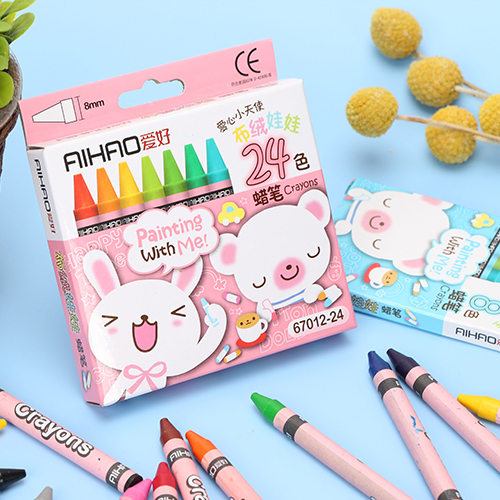 Hobby stationery oil painting sticks 8 colors 12 colors 24 colors Kindergarten wax pen Children's Day students learn supplies