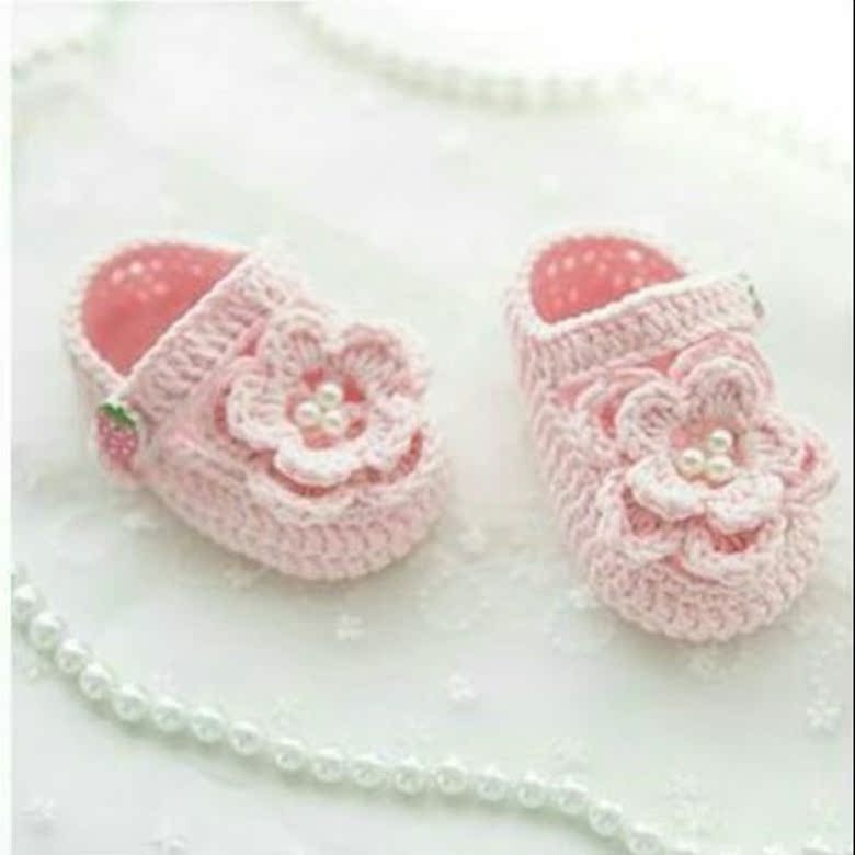 Manual Wool Thread Crochet Knitting Baby Shoes Baby Shoes Flowers Baby Sandals Baby Sandshoes Electronic diagrams