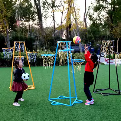 Kindergarten facilities Basketball rack Iron four-basket shooting rack Sports fitness equipment Children's toys game props