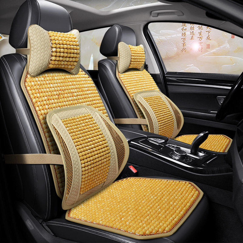 Summer cool cushion jade Car cushions Summer chair Breathable Beads Massage Butt Seat Cushion Single cool cushion