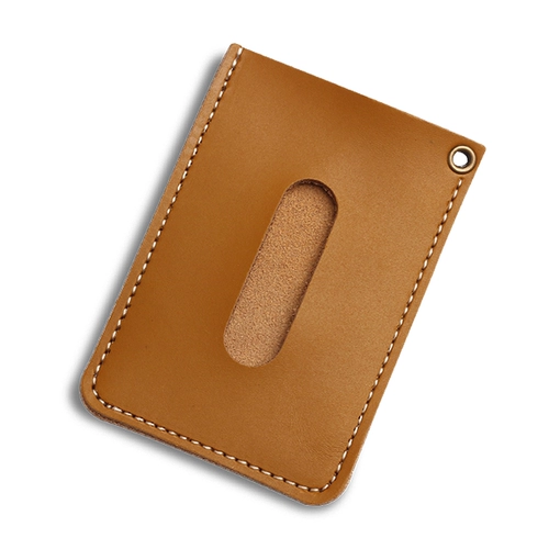 Кожаный картхолдер, ультратонкий бейджик, мультяшный защитный чехол, из натуральной кожи