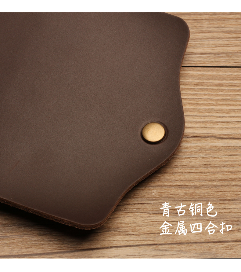 Gói thẻ retro Thẻ nam nhiều thẻ ID bằng da thẻ ngân hàng dung lượng lớn dành cho nữ đơn giản đón con ngựa điên - Chủ thẻ ví gucci