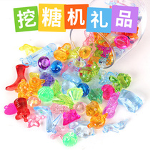 Pond digger Crystal cartoon jewelry Mixed decoration Happy lottery exchange gifts Crystal stone Happy theater Dream pirate