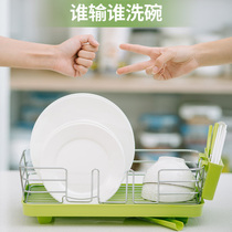 Japanese imported dish tray storage basket asvel bowl chopsticks drain rack household kitchen bowl tableware filter basket