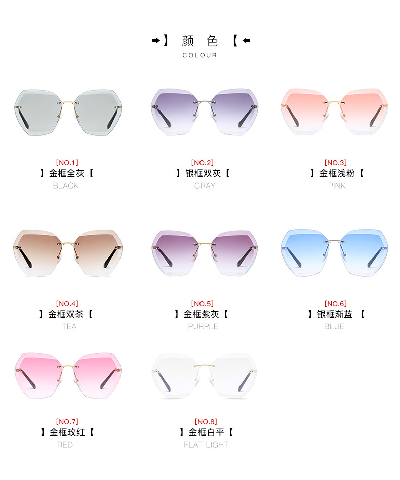 2018 new net red sunglasses nữ Hàn Quốc phiên bản của thủy triều retro Harajuku phong cách ins cận thị sunglasses vòng mặt 2017 đường đánh bại