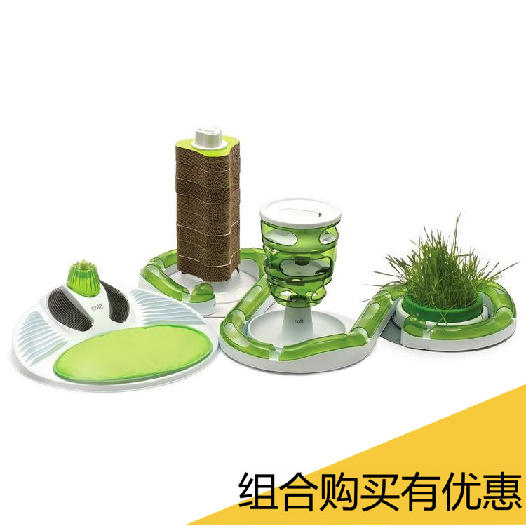 Canadian cat cat meow cat toy track cat grass plant leak tower toy cat grab massage
