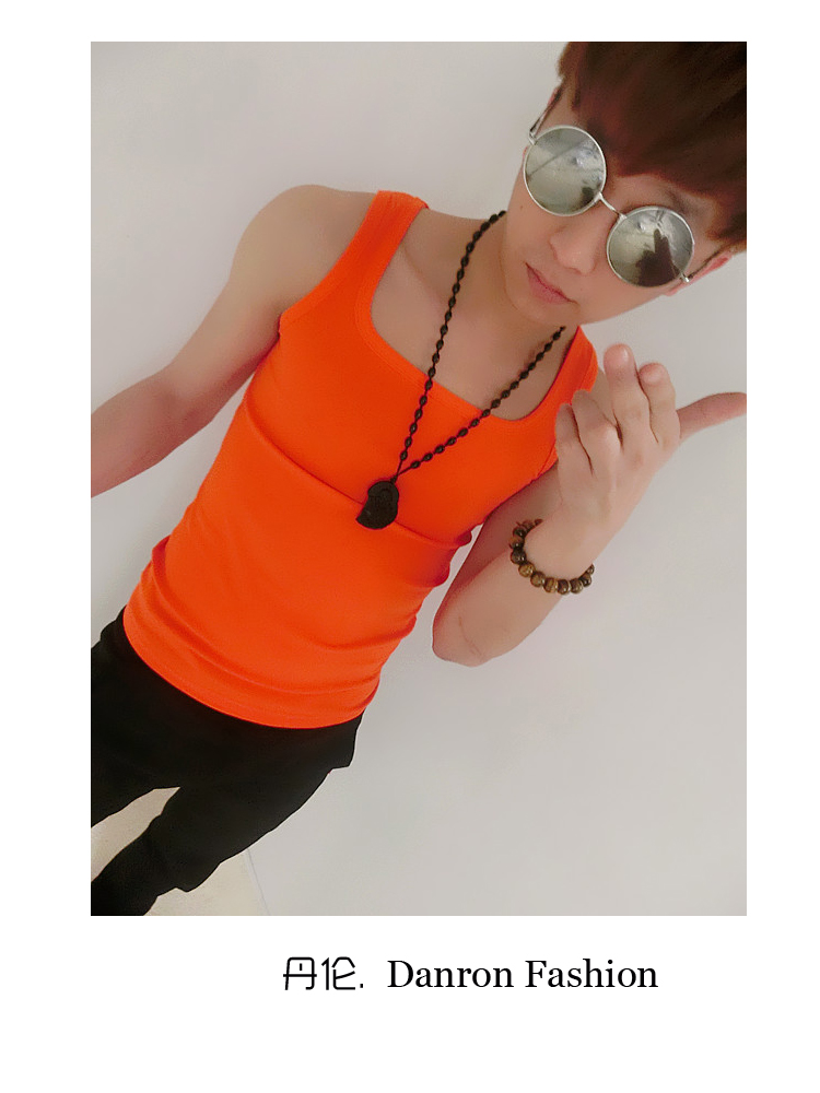 Mùa thu và mùa đông cộng với nhung ấm áp mùa hè chặt chẽ mồ hôi vest nam thể thao thể dục đường rắn màu trang phục xã hội áo không tay nam