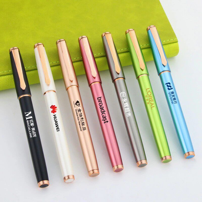 (Factory store) high-end business office black neutral signature water-based pen custom-made advertising logo wholesale - Taobao
