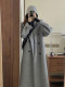 Anti-season woolen coat women's 2022 winter new Korean mid-length small gray double-sided cashmere woolen coat