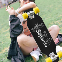 80 tile skateboard tremble board long board adult beginner Brush Street dancing dance board Korean girls flat