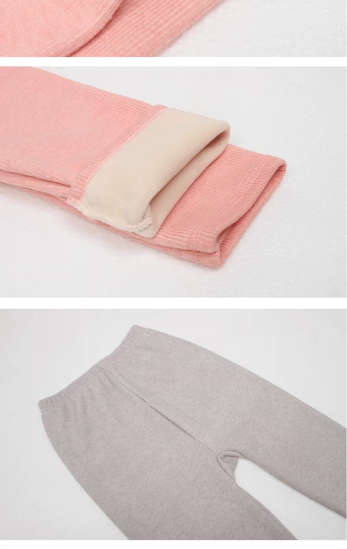 Quần lớn trẻ em ấm quần nhung dày trẻ em trai và gái cộng với quần cotton nhung mỏng Cô gái tuổi teen quần dày quan giu nhiet
