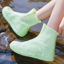  Jumping Clay Pit Rain Shoes Paving Rain Shoes Womens Summer Day Ensemble Mens Shoes Waterproof Fashion Outside Wearing Silicone Rain Boots Anti-Slip Resistant
