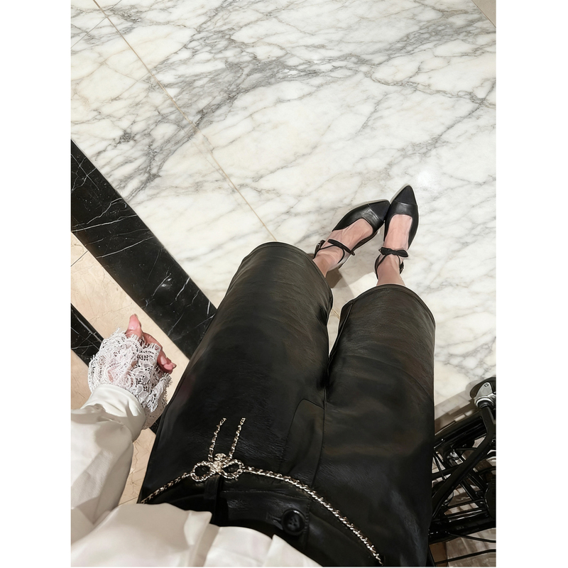 Good Morning, Fanfan! the King of Matching!! High-Quality Pu Leather Mid-Length Shorts, Slimming Straight-Leg Shorts Good Morning, Fanfan! the King of Matching!! High-Quality Pu Leather Mid-Length Shorts, Slimming Straight-Leg Shorts