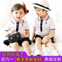 Trang phục sân vườn mẫu giáo mùa hè cotton thể thao Hàn Quốc phù hợp với mùa hè nam và nữ phục vụ lớp trẻ em đồng phục trường nhỏ tùy chỉnh quần áo trẻ sơ sinh