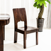 China Ri home nanmu family modern Chinese nanmu solid wood dining chair QA B038501101