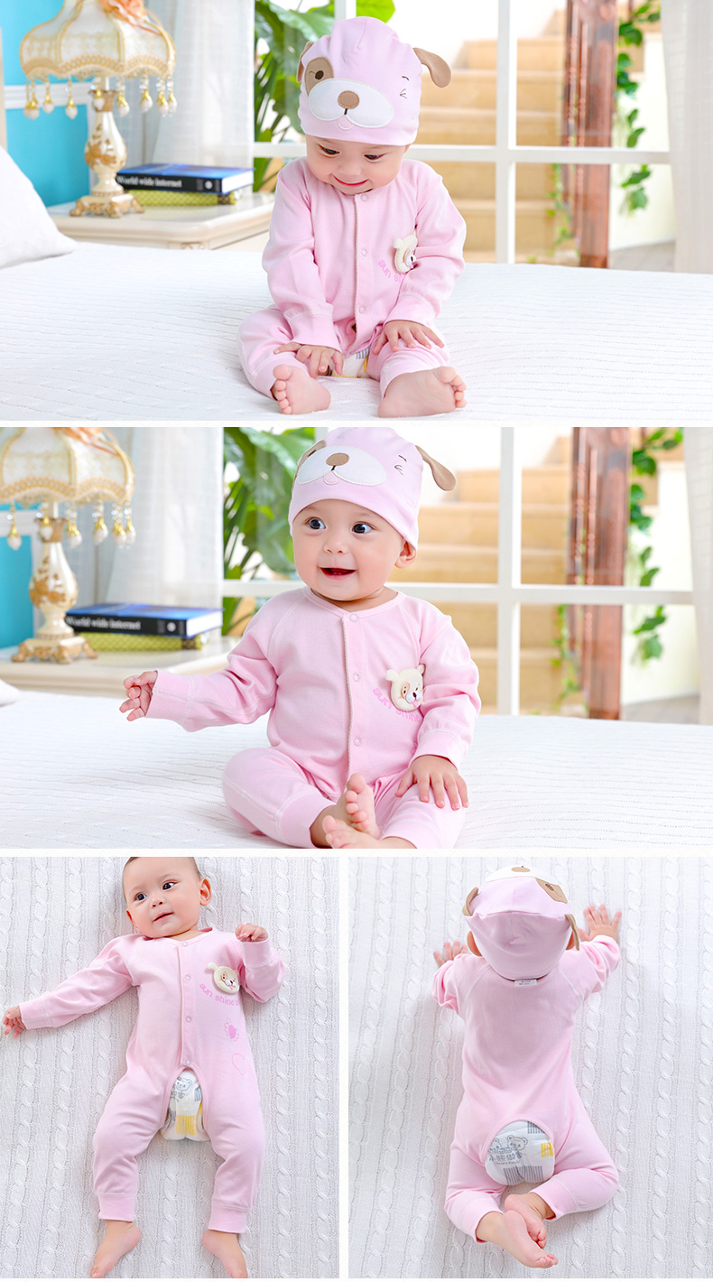 Quần áo trẻ em cotton nguồn cung cấp sơ sinh 0-3 tháng thiết lập mùa xuân và mùa thu vừa sinh ra bé trăng tròn hộp quà tặng