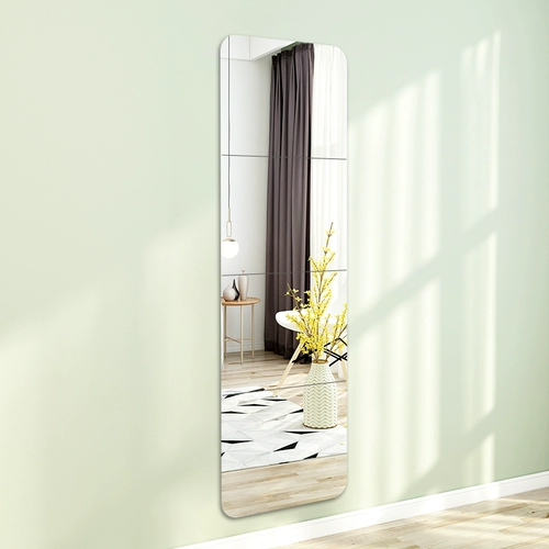 Самоклеющееся зеркало для всего тела для школьников, наклейки для спальни, может прилипать к стенам и поверхностям