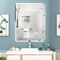 Bathroom mirror Wall self-adhesive toilet wall hanging paste wash table bathroom toilet wall free of punching