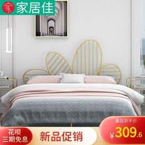 Nordic modern minimalist Princess iron bed iron frame steel frame double single adult children 1 2 1 5 1 8 meters