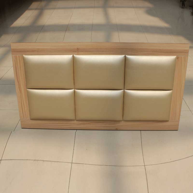 Love Brigade Innate minimalist modern removable guesthouse Soft bunk bed screen bed leaning on board hotel leather headboard